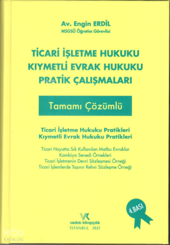 Ticari İşletme Hukuku – Kıymetli Evrak Hukuku Pratik Çalışmaları | Eng