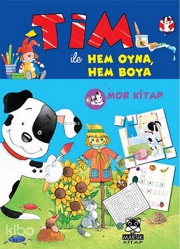 Tim ile Hem Oyna Hem Boya; Mor Kitap