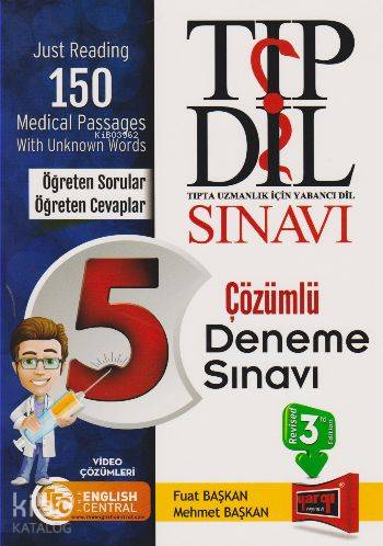 Tıp Dil Sınavı 5 Çözümlü Deneme Sınavı | Fuat Başkan | Yargı Yayınevi