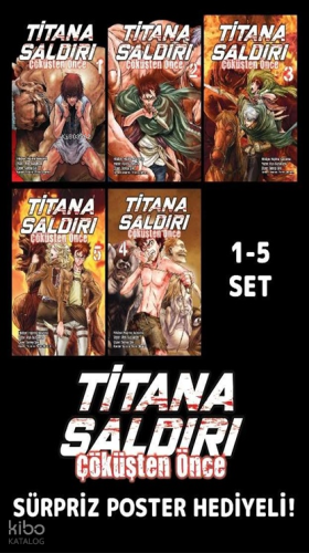 Titana Saldırı - Çöküşten Önce (5 Cilt - Poster Hediyeli) | Hajime İsa