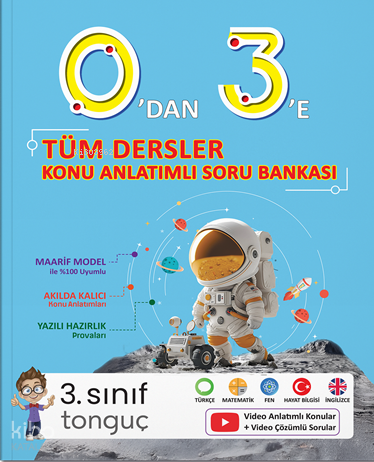 Tonguç 0'dan 3'e Tüm Dersler Konu Anlatımlı Soru Bankası | Kolektif | 