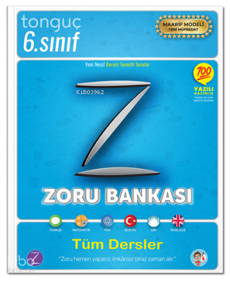 Tonguç 6. Sınıf Zoru Bankası Tüm Dersler | Kolektif | Tonguç Akademi