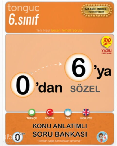 Tonguç Akademi 0'dan 6'ya Sözel Konu Anlatımlı Soru Bankası | Kolektif