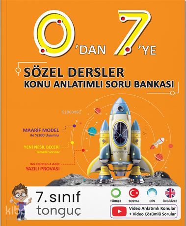 Tonguç Akademi 0'dan 7'ye Sözel Konu Anlatımlı Soru Bankası | Kolektif