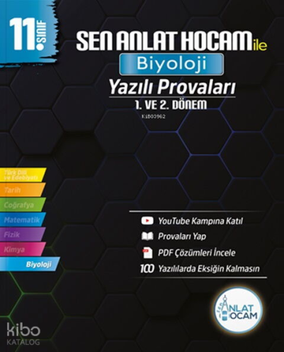 Sen Anlat Hocam 11. Sınıf Biyoloji Yazılı Provaları
