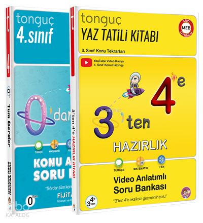 Tonguç Akademi 3'ten 4'e Hazırlık Seti | Kolektif | Tonguç Akademi