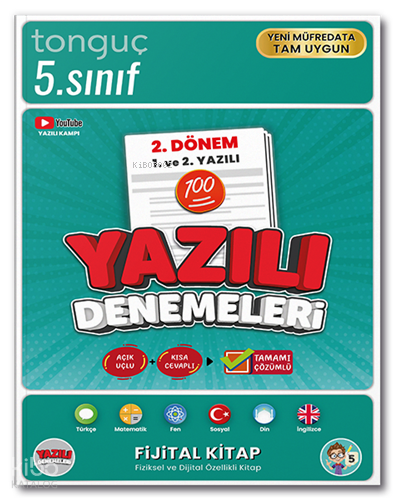 Tonguç Akademi 5. Sınıf Yazılı Denemeleri 2. Dönem 1 ve 2. Yazılı | Ko