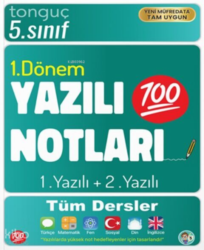 Tonguç Akademi 5. Sınıf Yazılı Notları 1. Dönem 1 ve 2. Yazılı