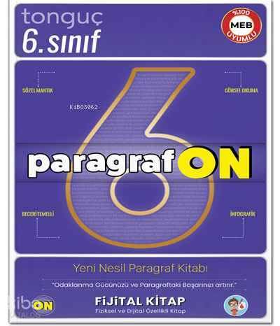Tonguç Akademi 6. Sınıf ParagrafON Soru Bankası | Kolektif | Tonguç Ak