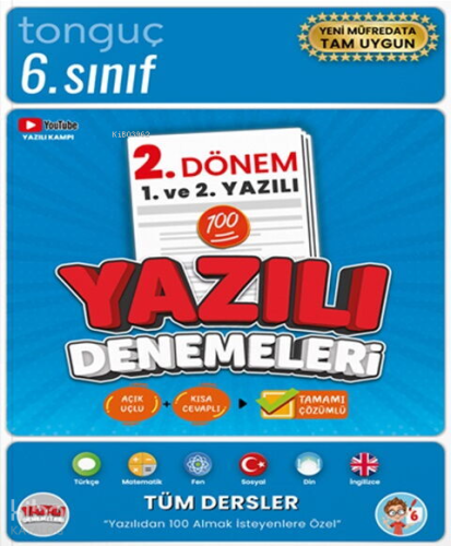 Tonguç Akademi 6. Sınıf Yazılı Denemeleri 2. Dönem 1. ve 2. Yazılı | K