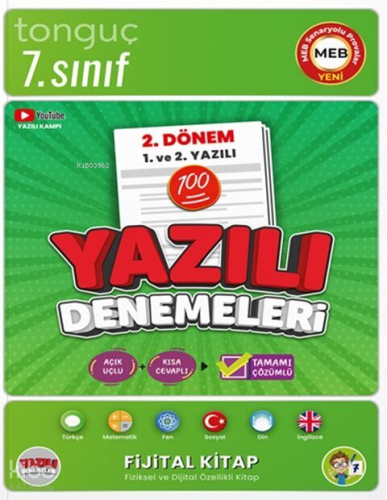 Tonguç Akademi 7. Sınıf Yazılı Denemeleri 2. Dönem 1 ve 2. Yazılı | Ko