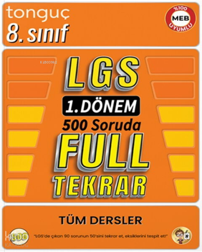 Tonguç Akademi 8. Sınıf LGS 1. Dönem Full Tekrar | Kolektif | Tonguç A