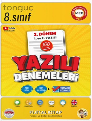 Tonguç Akademi 8. Sınıf Yazılı Denemeleri 2. Dönem 1 ve 2. Yazılı | Ko