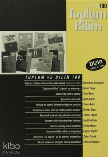 Toplum ve Bilim Sayı: 100