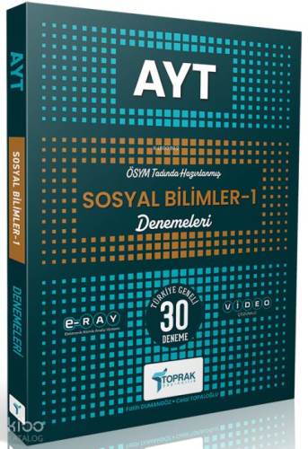 Toprak Yayıncılık 2025 AYT Sosyal Bilimler-1 30'lu Deneme | Fatih Duma