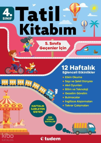 Tudem 4. Sınıf Tatil Kitabım | Kolektif | Tudem Yayınları - Sınavlara 