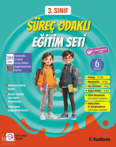 Tudem Yayınları 3. Sınıf Süreç Odaklı Eğitim Seti (6 Parça) | Kolektif
