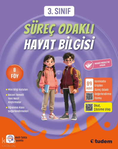Tudem Yayınları 3. Sınıf Süreç Odaklı Hayat Bilgisi | Kolektif | Tudem