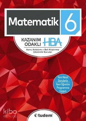 Tudem Yayınları 6. Sınıf Matematik Kazanım Odaklı HBA Tudem