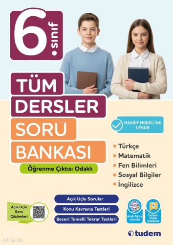 Tudem Yayınları 6. Sınıf Tüm Dersler Soru Bankası | Kolektif | Tudem Y