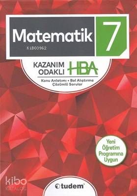 Tudem Yayınları 7. Sınıf Matematik Kazanım Odaklı HBA Tudem
