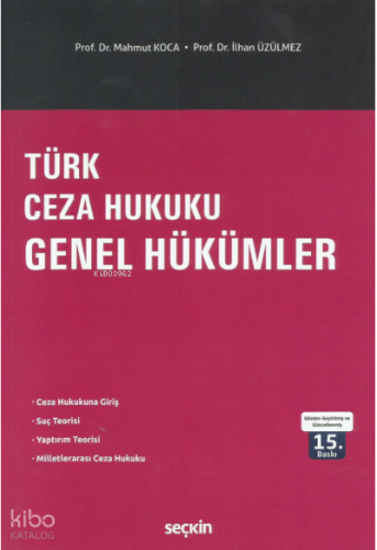 Türk Ceza Hukuku Genel Hükümler