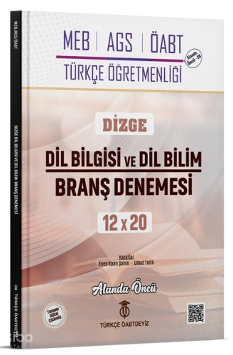 Türkçe ÖABTDEYİZ ÖABT MEB-AGS Türkçe Dizge Dil Bilgisi ve Dil Bilim 12