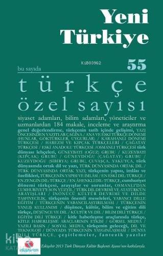 Türkçe Özel Sayısı Sayı 55 | Kolektif | Yeni Türkiye Yayınları