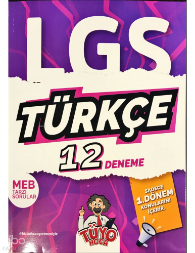 Tüyo Hoca LGS 8. Sınıf (1. DÖNEM) Türkçe 12 Deneme