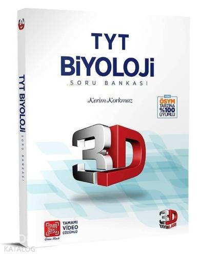 TYT 3D Biyoloji Soru Bankası | Kerim Korkmaz | 3D Yayınları (Hazırlık)