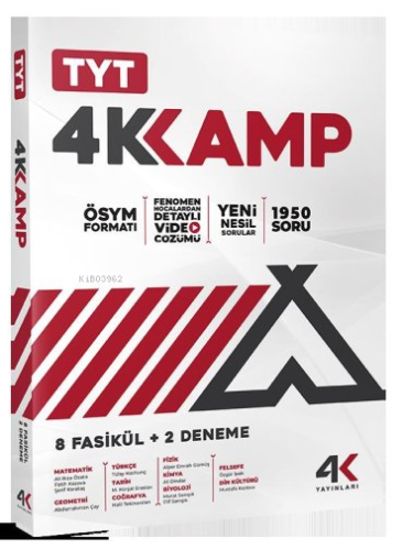 TYT 4K Kamp 8 Fasikül + 2 Deneme