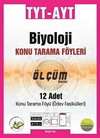 TYT-AYT Biyoloji Tarama Föyleri (12 Fasikül 12x16 Sayfa)