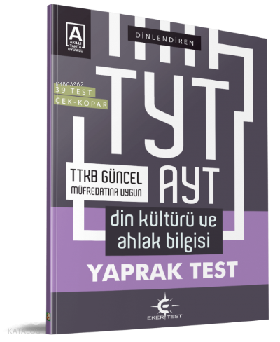 Eker Test TYT AYT Dinlendiren Din Kültürü Yaprak Test