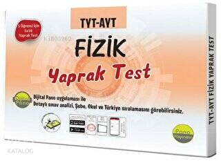 TYT-AYT Fizik Yaprak Testleri (Kutu Test 5 öğrenci için 5x56 Adet)