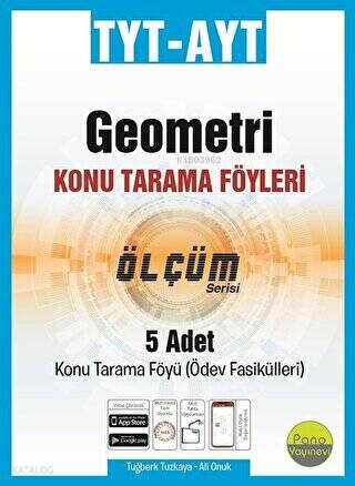 TYT-AYT Geometri Tarama Föyleri (5 Fasikül 3x24+2x32 Sayfa)