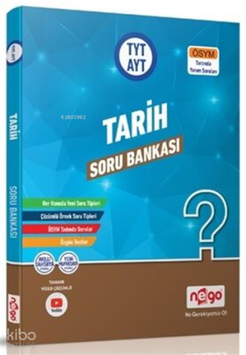 TYT - AYT Tarih Soru Bankası | Kolektif | Nego Yayınları