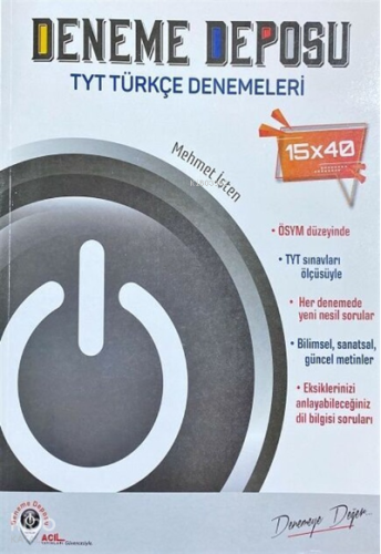 Tyt Deneme Deposu Türkçe - 2022 | Kolektif | Deneme Deposu (Bayilik)