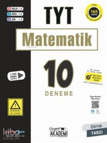 TYT Matematik 10'lu Deneme | Kolektif | Üçgen Akademi (Hazırlık)