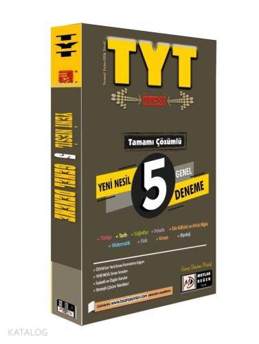 TYT Tamamı Çözümlü Yeni Nesil 5 Genel Deneme | Kolektif | Mutlak Değer