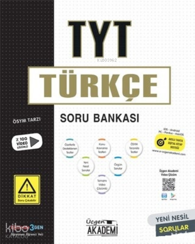 TYT Türkçe- Soru Bankası | Kolektif | Üçgen Akademi (Hazırlık)