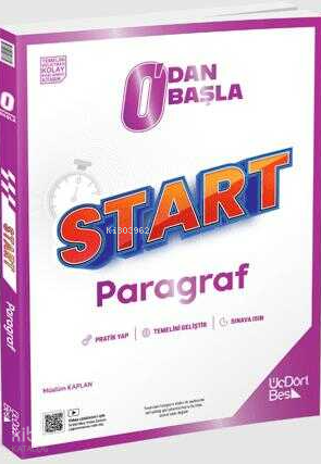 Üç Dört Beş Yayınları 0'dan Başla Start Paragraf Soru Bankası | Müslüm