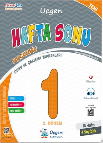 Üçgen Akademi 1. Sınıf Hafta Sonu - 2. Dönem - Ödev ve Çalışma Yaprakları 18 Hafta