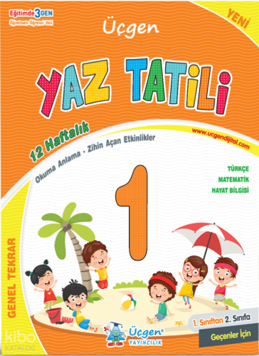 Üçgen Akademi 1. Sınıf – Yaz Tatili – 12 Haftalık Tekrar | Kolektif | 