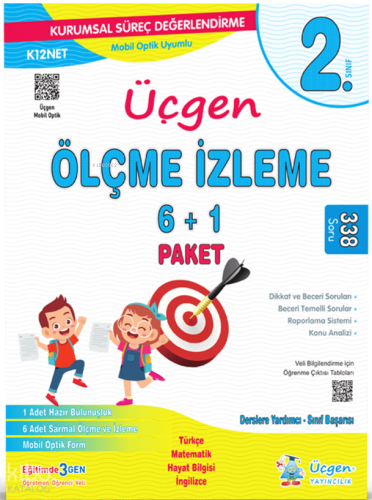 Üçgen Akademi 2. Sınıf – Paket Deneme 7'Li + Üçgen Mobil Optik | Kolek