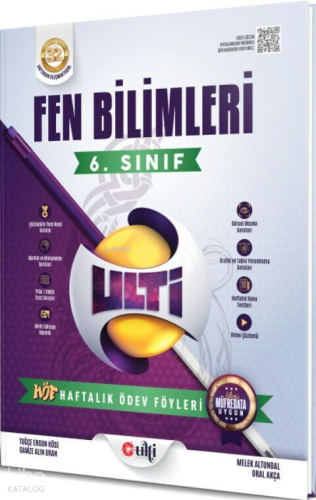 Ulti Yayınları 6. Sınıf Fen Bilimleri Haftalık Ödev Föyleri