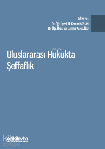 Uluslararası Hukukta Şeffaflık