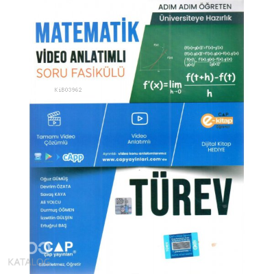Üniv. Haz Matematik Ka-Sb Türev - 2022 | Kolektif | Çap Yayınları