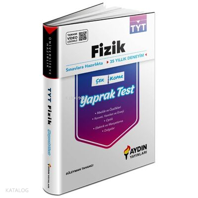 Üniversiteye Hazırlık TYT Fizik Yaprak Testler