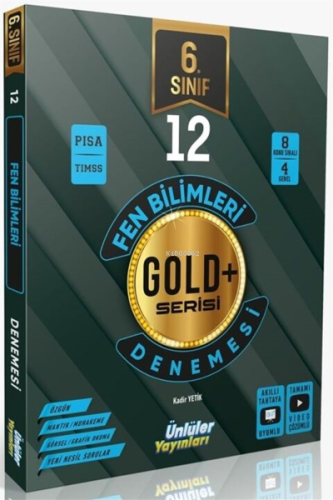 Ünlüler Karması 6. Sınıf Fen Bilimleri 12 Deneme | Kolektif | Ünlüler 