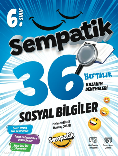 Ünlüler KarmasI 6.Sınıf Sosyal Bilgiler 36 Haftalık Kazanım Denemeleri